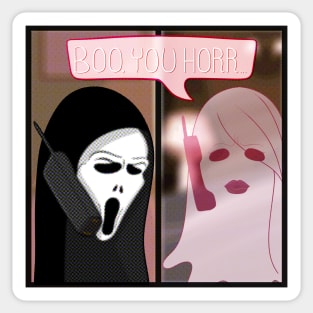 Boo, You Horr (Comic) Sticker